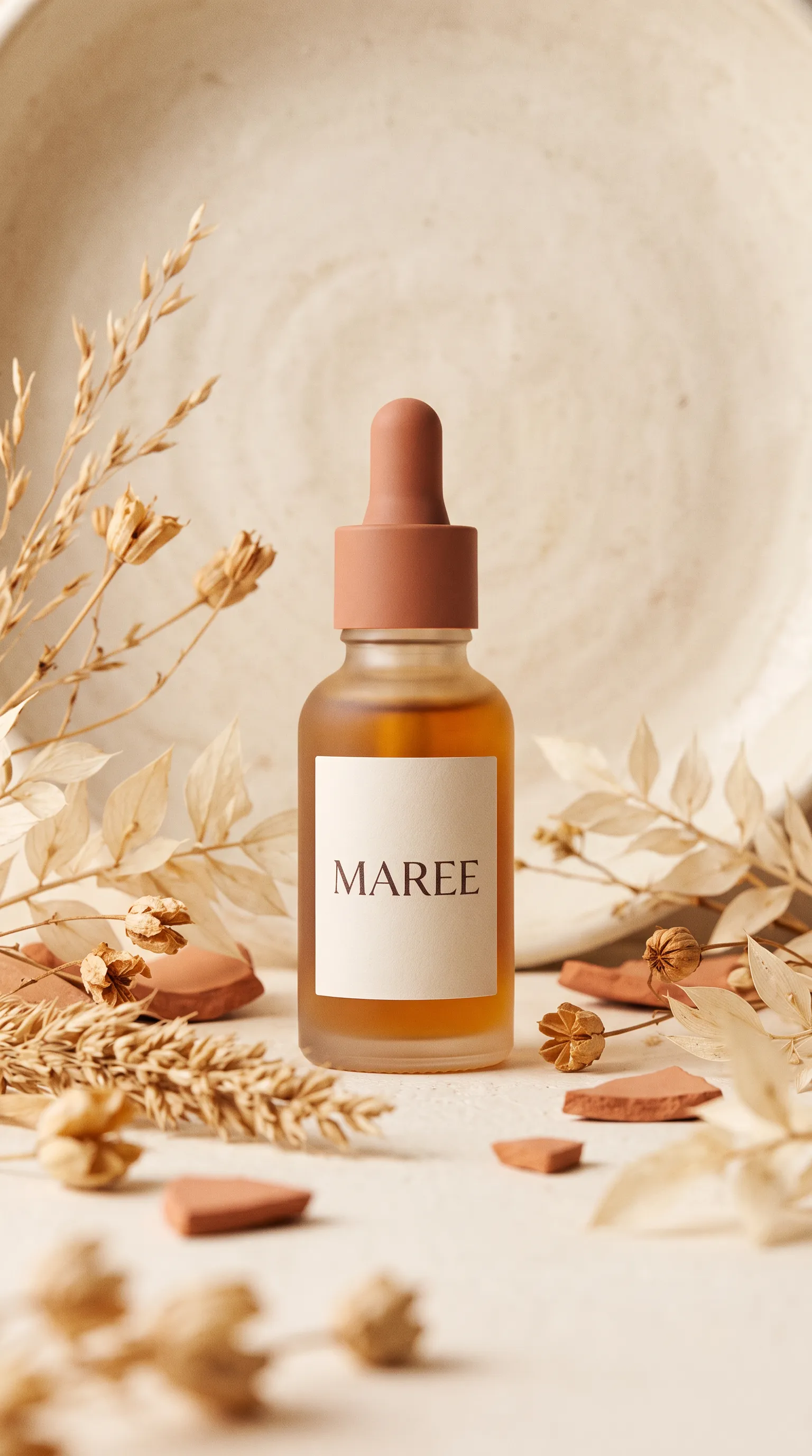 Seasonal ad variant with dried botanicals